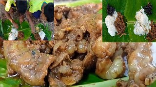 goat 🐐 intestine cookingvillage cookinggoat intestine recipe [upl. by Mercorr]