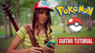 Pokemon Theme Song  Guitar Tutorial [upl. by Yecnahc]