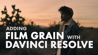 Adding Film Grain in DaVinci Resolve [upl. by Ahsasal]