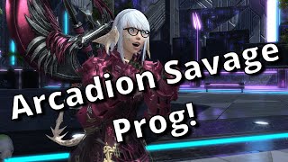 M4S Arcadion Savage prog Stream FFXIV Dawntrail [upl. by Standush526]