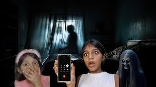 Calling Haunted Numbers at 333 am  haunted phone call  Never try this Navyashree sisters [upl. by Nosemyaj]