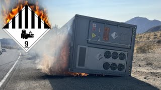 Disaster on I15 Lithiumion Batteries Cause Major Delays [upl. by Lav67]