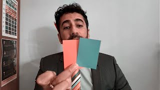 ASMR Colour Card Analysis  but you have Tritanopia [upl. by Parrie741]