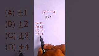 Solve Exponent Power 3xx81  math shorts [upl. by Kristoffer]