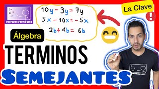 ✅CÓMO SIMPLIFICAR TÉRMINOS SEMEJANTES 𝙈𝙚𝙟𝙤𝙧 𝙈é𝙩𝙤𝙙𝙤😎​🫵​💯​  ÁLGEBRA [upl. by Baruch]