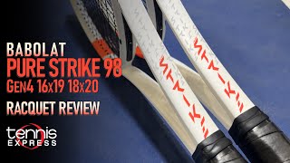 Babolat Pure Strike 98 Gen4 Tennis Racquet Review  Tennis Express [upl. by Adaj]