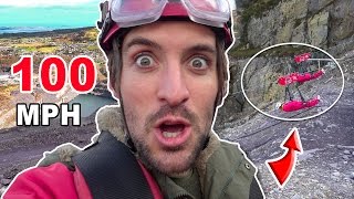 WORLDS FASTEST ZIP LINE  Wales United Kingdom 😱 [upl. by Trefler]