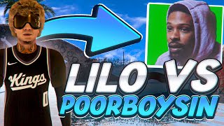 LILO VS POORBOYSIN3 IN THE WORLD ON NBA 2K24 [upl. by Anahcar281]