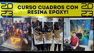 Curso 🔥CUADROS CON RESINA EPOXICA🔥 porcelanato liquido a otro nivel [upl. by Yulma]