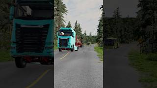 Segra Trucks vs Wave Road Vid56 beamngdrive beamng beamngcrash [upl. by Denni]