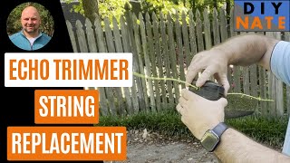 Quickly Replace Line on Echo String Trimmer Load String Fast on Echo Gas Weedwacker PAS225 [upl. by Aihsekyw]