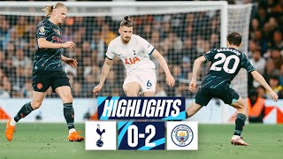 TOTTENHAM HOTSPUR 02 MANCHESTER CITY  PREMIER LEAGUE HIGHLIGHTS [upl. by Ecinaj]