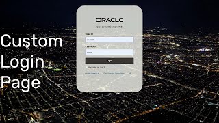 Custom Login Page for Siebel CRM [upl. by Nahtnaoj475]