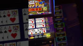 4 ACES KICKER DEALT ON 5 HANDS HANDPAY videopoker jackpot casino shorts vegas wynnlasvegas [upl. by Kilk173]