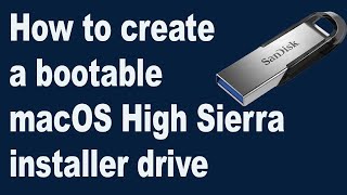 How to create a bootable macOS High Sierra installer drive MALAYALAM [upl. by Jessi]