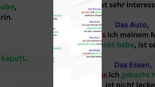 Relativsatz mit Präposition Beispielsätze germanlevelb1 germangrammar lerndeutsch [upl. by Panthia323]