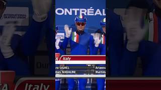 La staffetta mista azzurra di short track si riconferma tra le più forti a Montreal 💙🥉ItaliaTeam [upl. by Niraa]