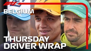 Thursday Drivers Wrap  2024 Belgian Grand Prix [upl. by Aicirtal238]