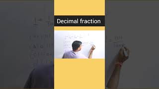 Convert into decimal fraction decimaltofraction fraction maths iasexam mathshort exam iasexam [upl. by Eislehc249]