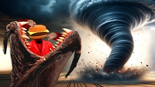 Tremor Monsters Chase Us During a Tornado Outbreak in Gmod Garrys Mod RP [upl. by Boyse]