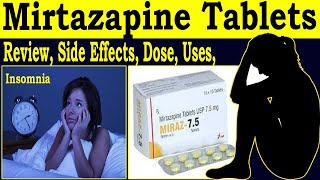 Mirtazapine 75 mg 75 mg 30 mg tablets  Review Mirtaz 75 tablet uses  Side Effects Dose [upl. by Spada]