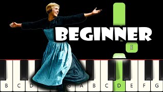 Edelweiss  Sound of Music  Easy Piano Tutorial  Slow Speed [upl. by Dlabihcra128]