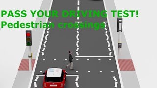 Driving test 2020 UK Pedestrian crossings Full course link in description [upl. by Hedgcock]