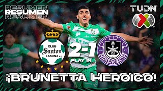 Resumen y goles  Santos Laguna 21 Mazatlán  Liga MX  Apertura 2023 Apertura  TUDN México [upl. by Vidda]