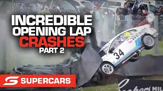 Biggest ever first lap crashes Part 2  Supercars 2021 [upl. by Korry757]