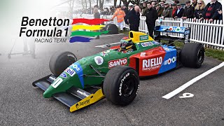 Benetton B190 F1 at the 79th Goodwood Members Meeting [upl. by Ikaz]