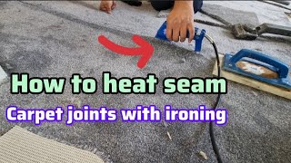 How to do carpet amp invisible carpet joint Carpet Joint Fitting [upl. by Enalb]