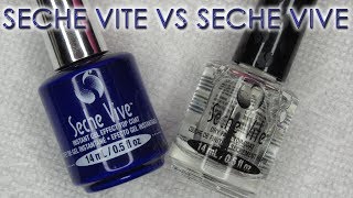 Seche Vite vs Seche Vive  Topcoat Comparison [upl. by Alegnasor942]