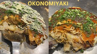 How to make okonomiyaki Hiroshima style  easy japanese cooking  recipeokonomiyaki [upl. by Merwin]