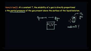 Henrys Law  Solutions  Chemistry  Khan Academy [upl. by Aundrea725]