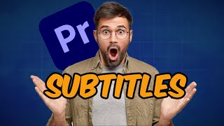 How To Make ANIMATED SUBTITLES In Premiere Pro [upl. by Aitetel]