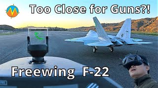 💥FPV Dogfight  Too Close for Guns vs Freewing F22 Raptor 90mm [upl. by Grosmark731]