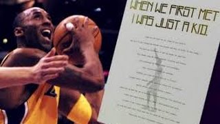 Kobe Bryant Official Letter  Full Retirement Interview [upl. by Ahsiniuq]