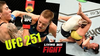 Amanda Ribas atropela Paige VanZant Namajunas vence revanche contra BateEstaca [upl. by Trautman]