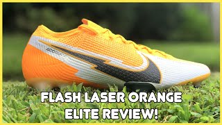 VAPOR 13 FLASH LASER ORANGE NIKE MERCURIAL REVIEW [upl. by Mitchael]