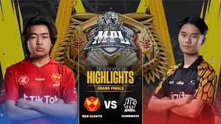 SRG vs HB HIGLIGHTS GRAND FINALS MPL MALAYSIA S13  SELANGOR RED GIANTS vs HOMEBOIS [upl. by Ovida766]