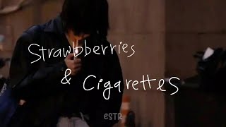 Strawberries amp Cigarettes  Troye Sivan  Lyrics Estr [upl. by Constancia861]