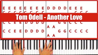 Another Love Piano How to play Tom Odell Another Love Piano Tutorial [upl. by Wareing117]