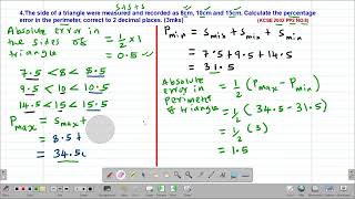 MATH FORM3 APPROXIMATIONS AND ERRORS LESSON 4 [upl. by Norabal]