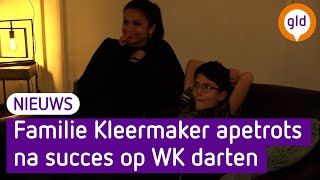 Familie en vriendin van darter Kleermaker apetrots na succes op WK [upl. by Ahsitahs]