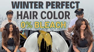 perfect hair colour for winter and indian wedding session 2024  haircolor wintercollection [upl. by Aslam467]