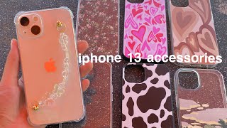 🌿 SHEIN unboxing Iphone 13 accessories case haul aesthetic [upl. by Aminta]