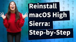 How do I reinstall macOS High Sierra from USB [upl. by Lambrecht]