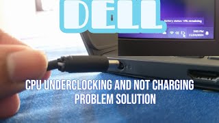 Dell Cpu Underclocking problem  Dell not charging  Dell Solution laptop dell notcharging [upl. by Blessington861]