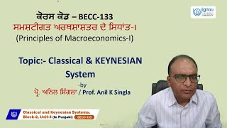 Classical and Keynesian Systems [upl. by Struve291]