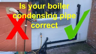 Protect your boiler from breakdown over winter make sure the condensate pipe is installed correctly [upl. by Anawahs466]